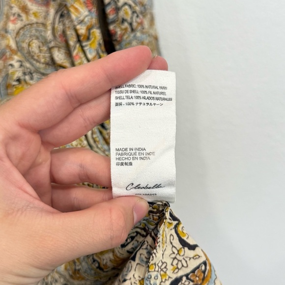 Cleobella Evereve Kaleidoscope Open Wrap Lightweight Kimono Paisley Size XS/S - Picture 7 of 7